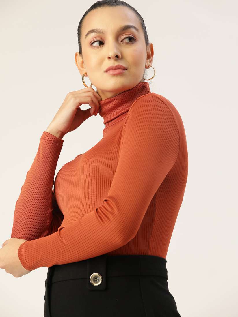 Turtle neck tops myntra discount