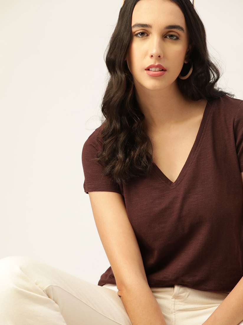 Shirt Manche Tee Shirt AsymÃ©trique Femme T Shirt En V DressBerry