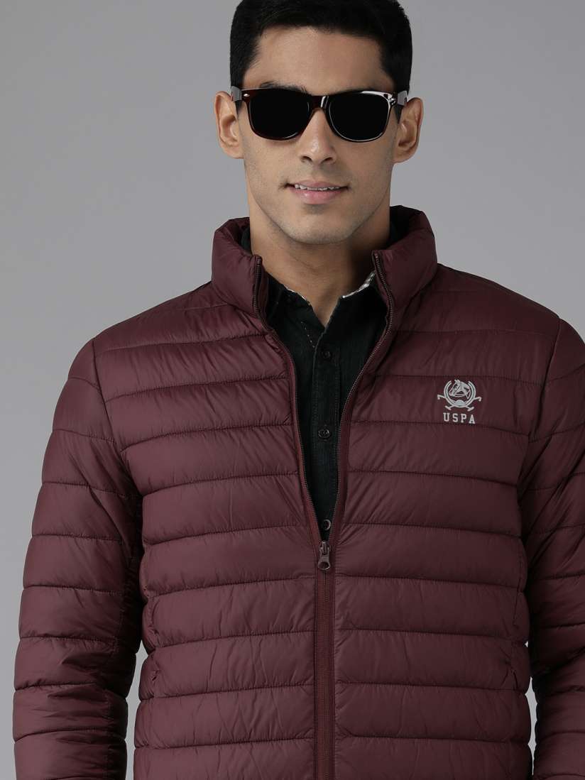 Buy U S Polo Assn Men Maroon Puffer Jacket Jackets for Men 19020440 Myntra