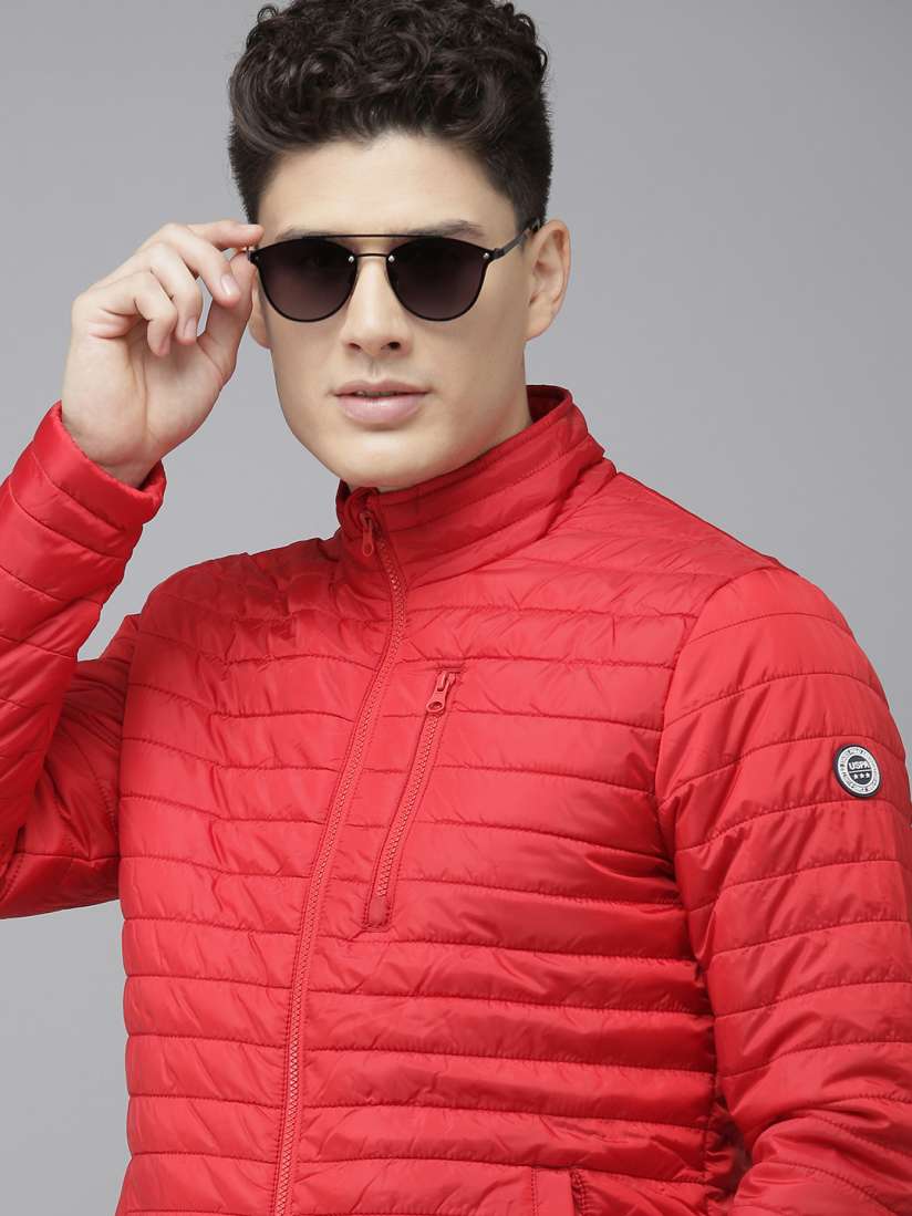 Buy U.S. Polo Assn. Men Red Solid Puffer Jacket Jackets for Men 19020690 Myntra