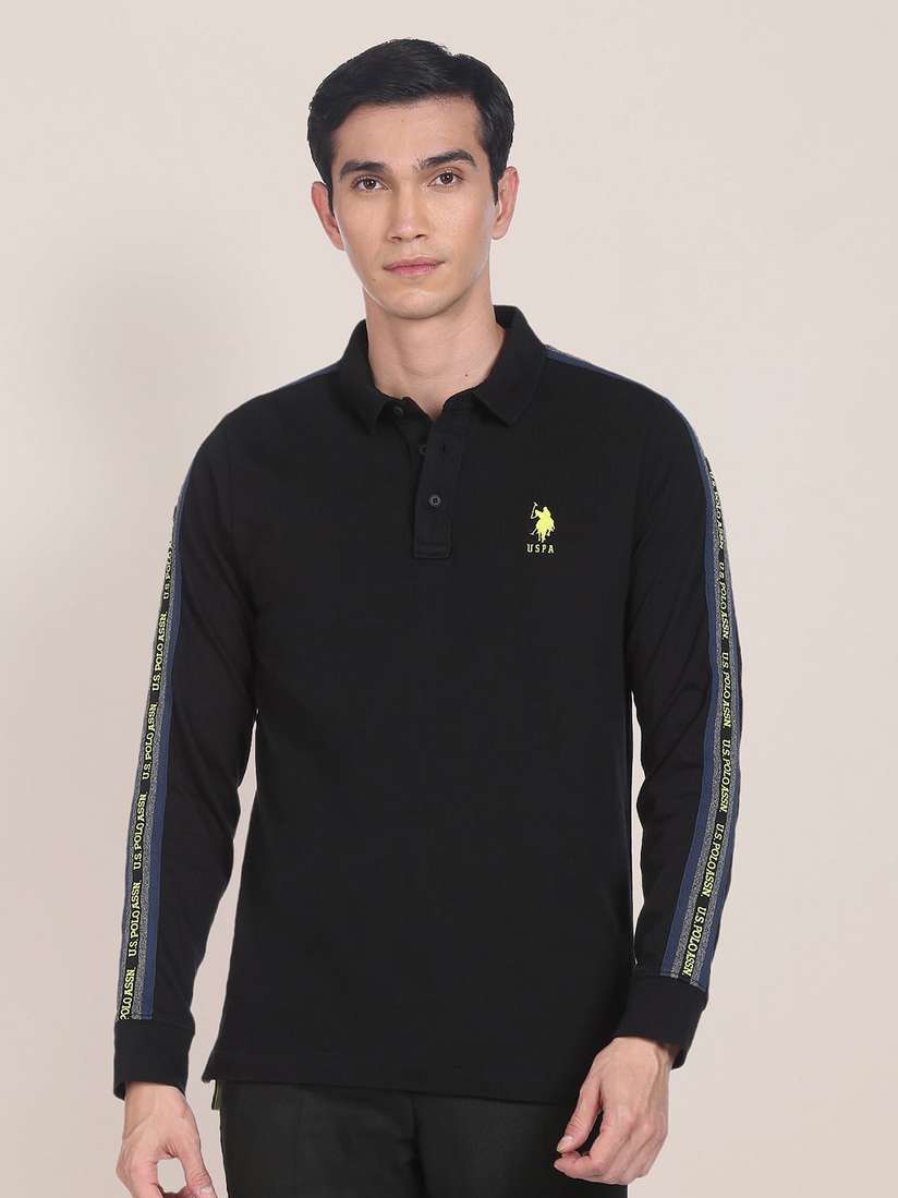 Myntra Lacoste Black Long Sleeve Polo Myntra Us Polo Black T Shirt