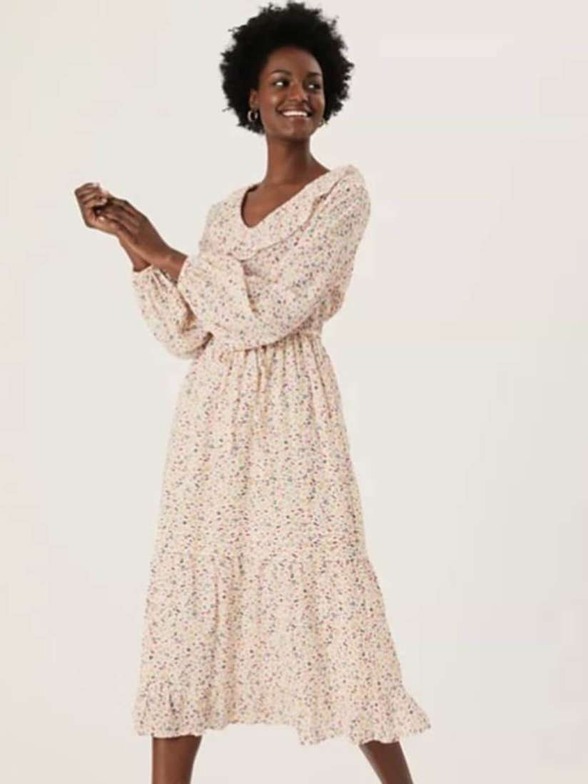 Buy Marks Spencer White Printed Tiered Maxi Dress Dresses for Women 19025044 Myntra
