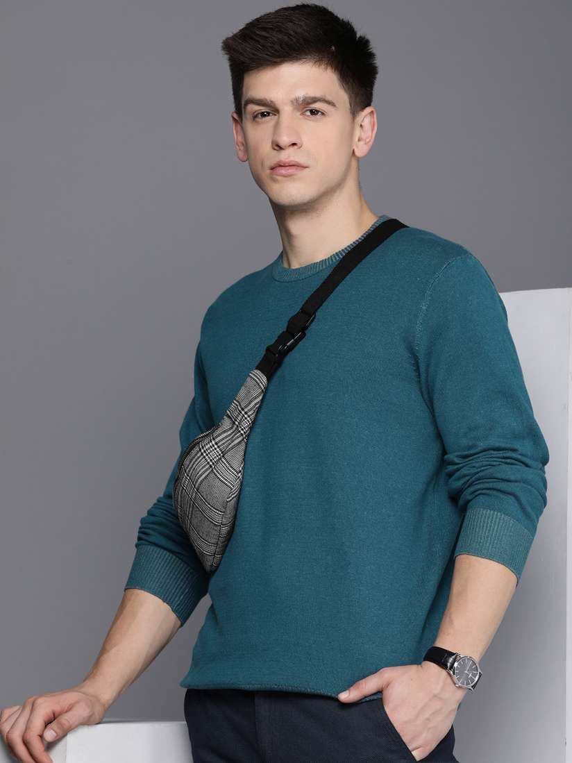 Buy Kenneth Cole Men Solid Pullover Sweaters for Men 19025678 Myntra