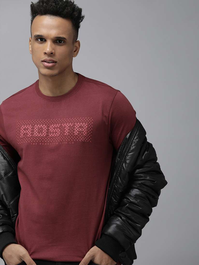 Sleeve Roadster Maroon Sweatshirt Maroon Sweater Sweater Online