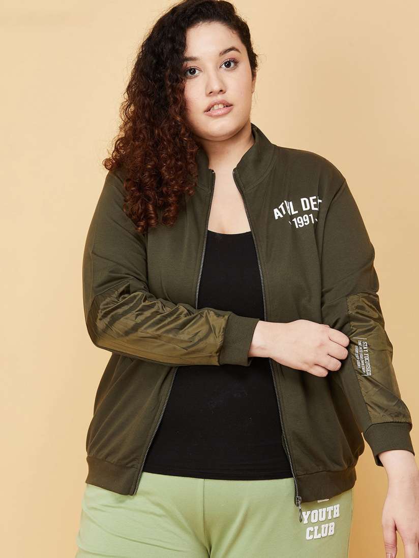 Plus size longline bomber jacket on sale