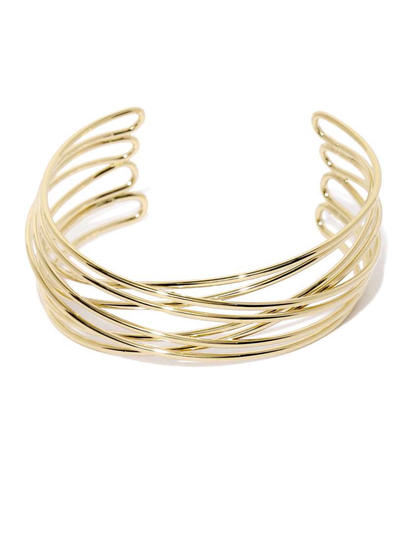 Buy Tipsyfly Gold Toned Intertwined Cuff Bracelet Bracelet for Women 1904531 Myntra
