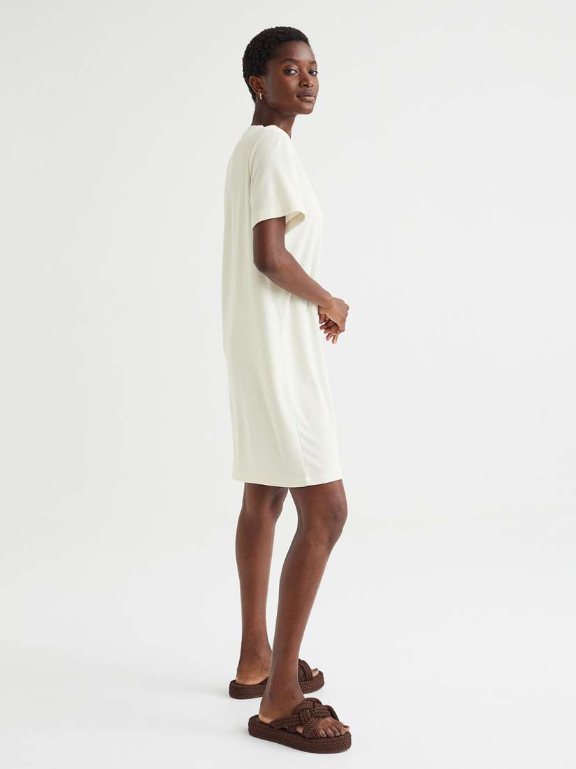 White t shirt dress h&m 2025