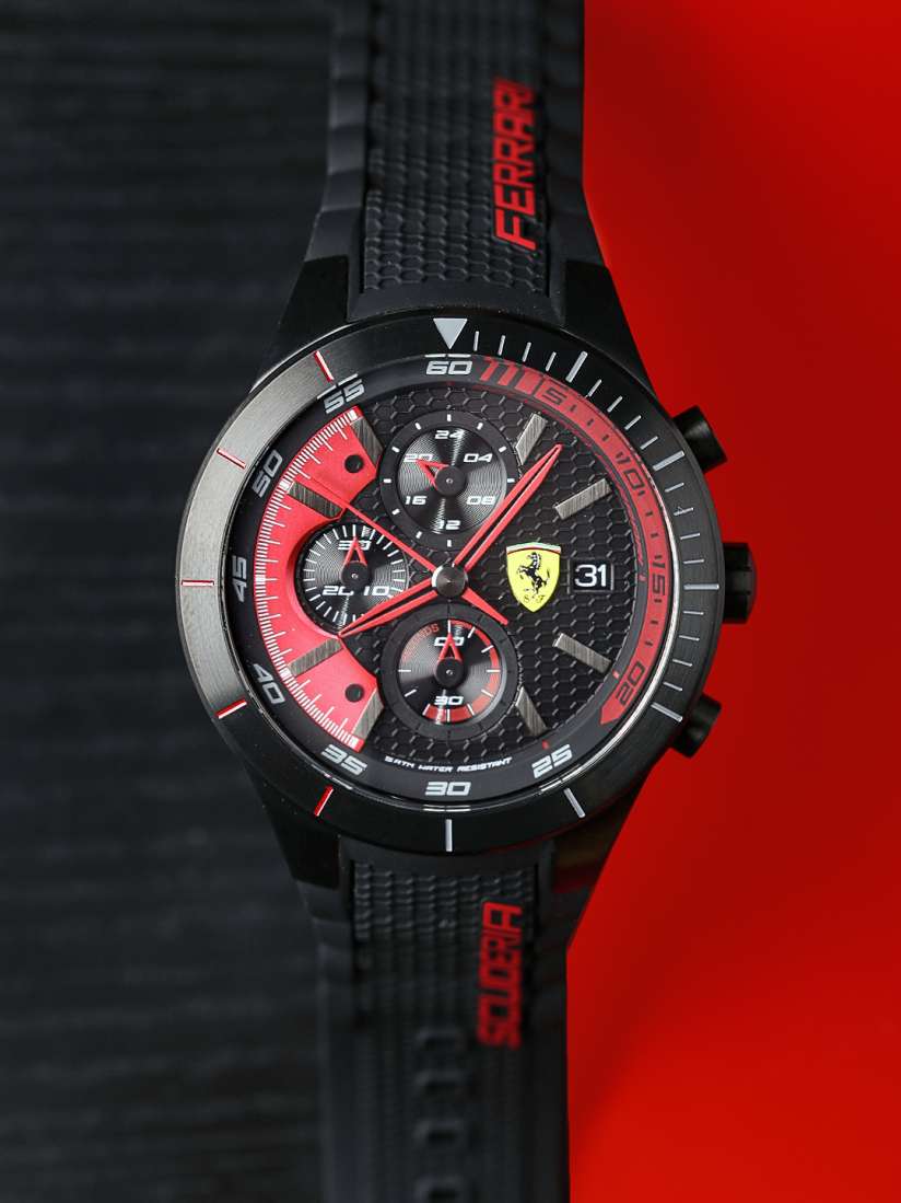 Buy SCUDERIA FERRARI Men Black Pit Crew Analogue Watch 0830260 Watches for Men 1905087 Myntra