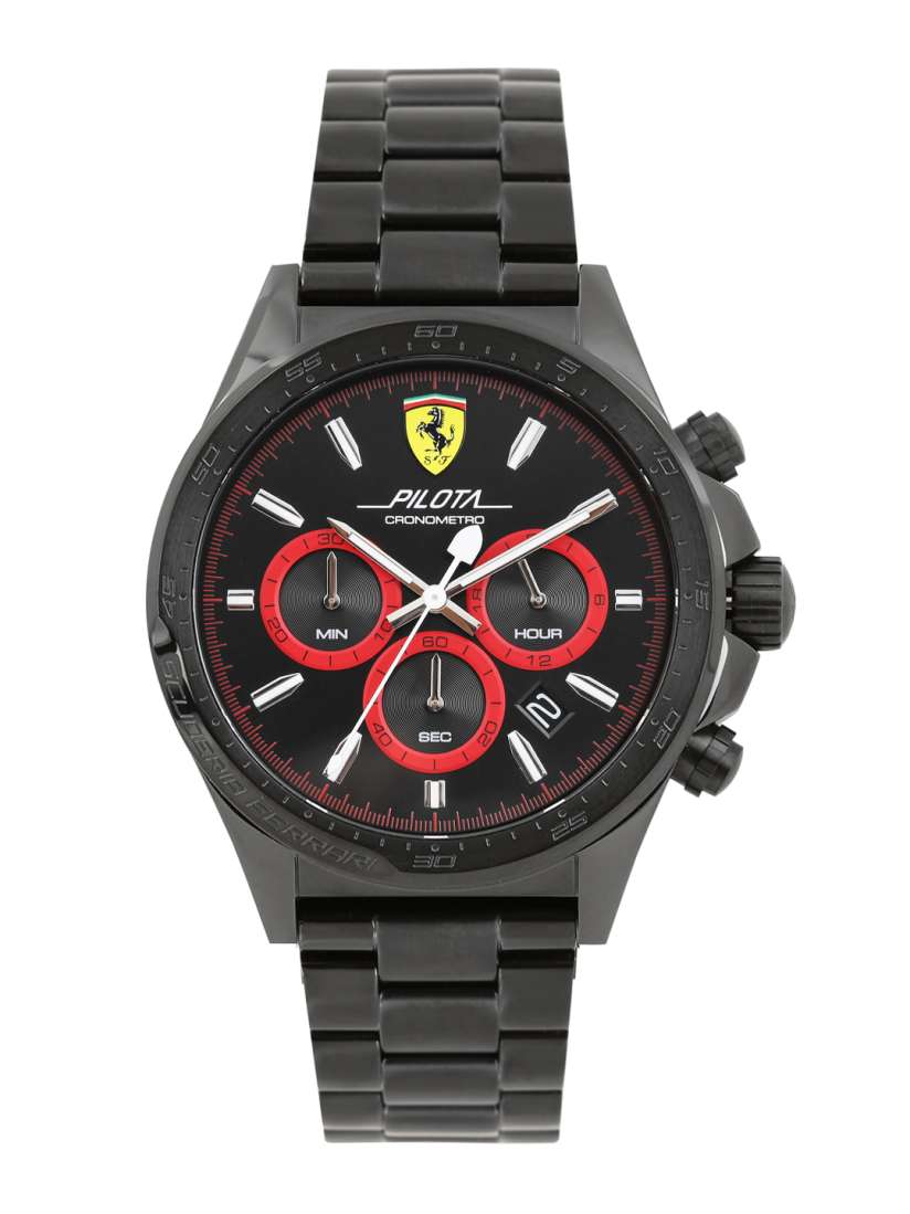 Buy SCUDERIA FERRARI Pilota Men Black Analogue Watch 0830390 SF Watches for Men 1905161 Myntra