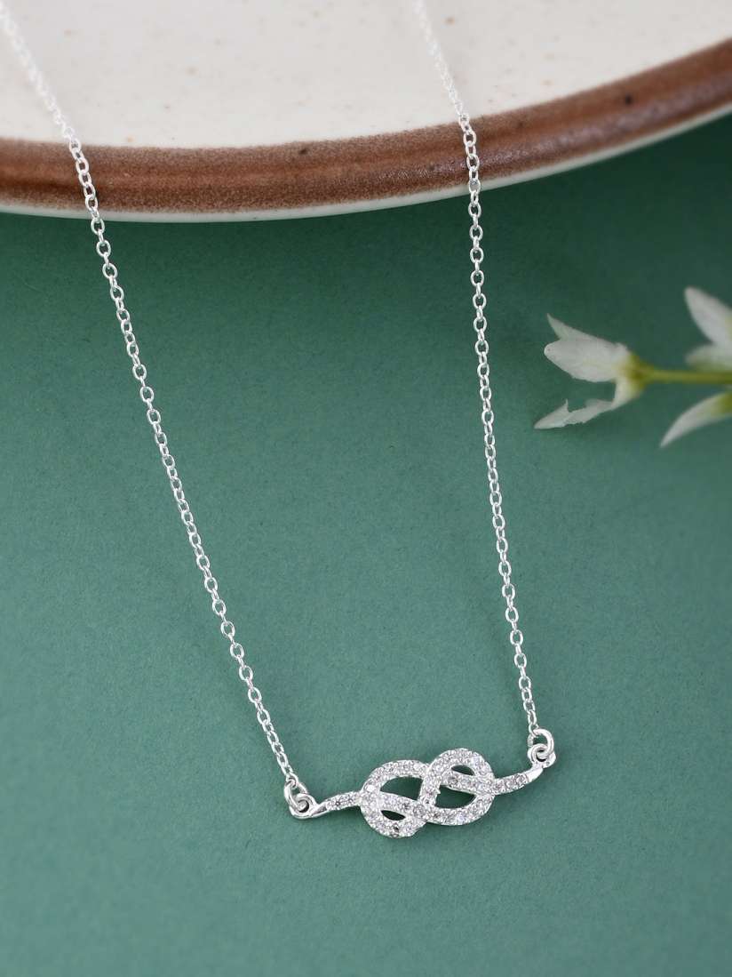 Buy Studio Voylla White Women 925 Sterling Silver Necklace Necklace and Chains for Women 19051816 Myntra