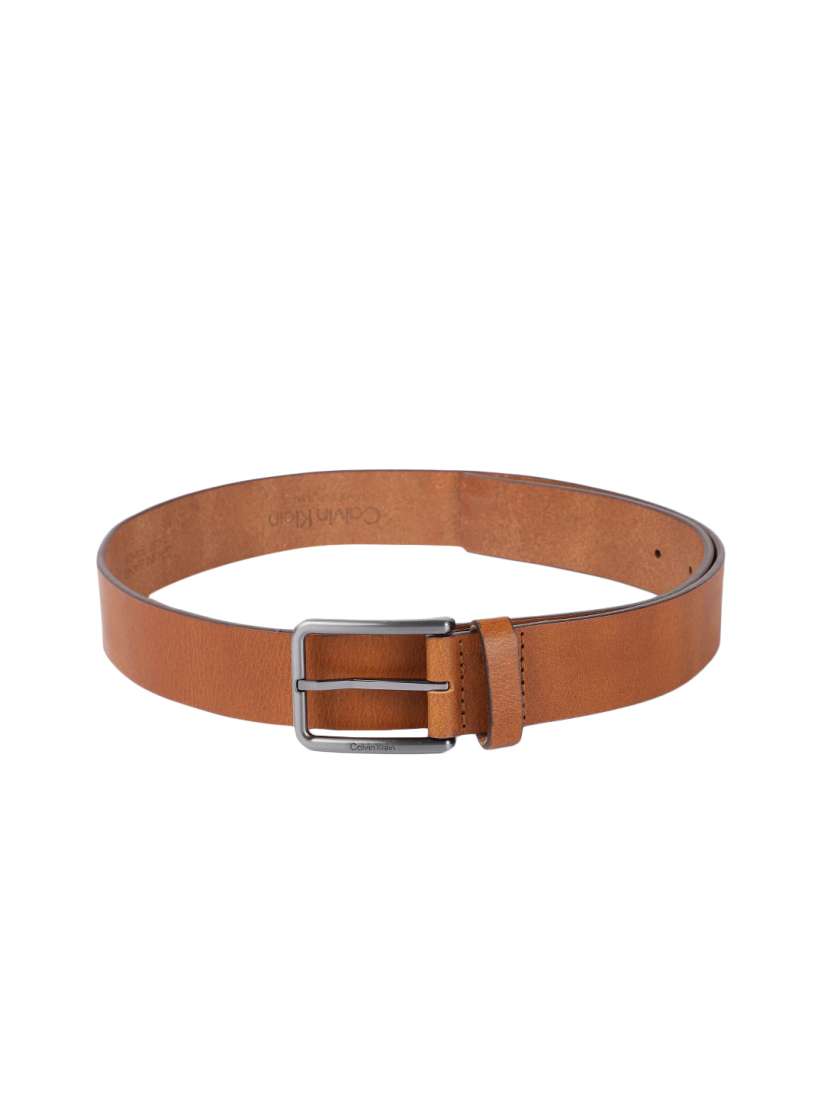 Buy Calvin Klein Jeans Men Tan Brown Leather Belt Belts for Men 19055104 Myntra