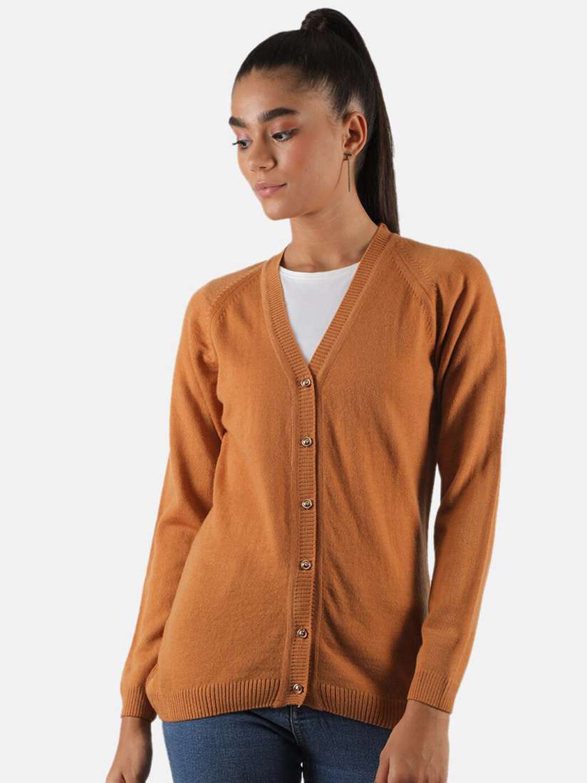 Womens rust cardigan sweater new arrivals