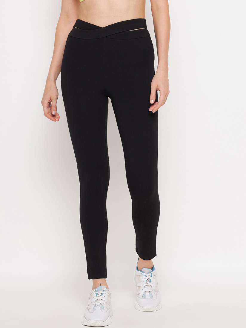 Buy Madame Women Black Solid Cotton Jeggings Jeggings for Women 19056326 Myntra