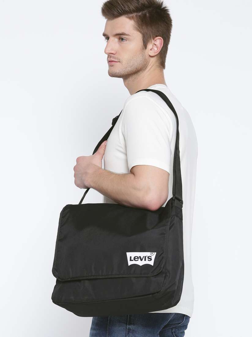 Buy Levis Men Black Messenger Bag Messenger Bag for Men 1905782 Myntra