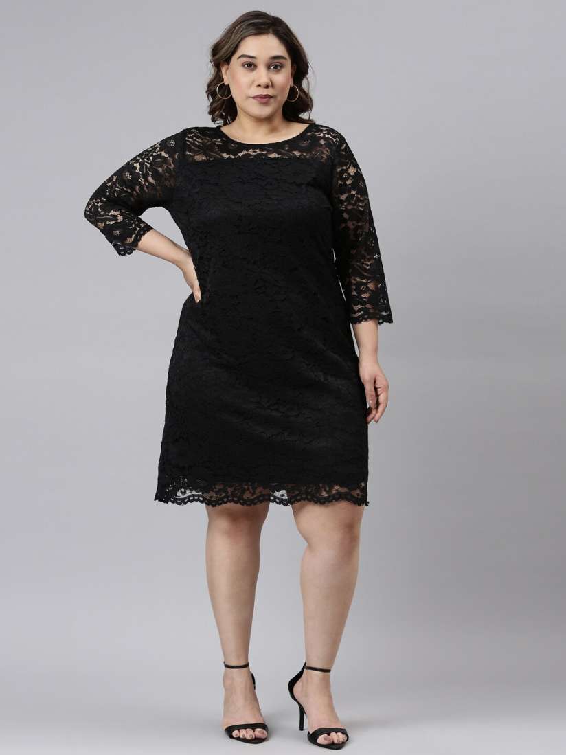 Myntra lace dress hot sale