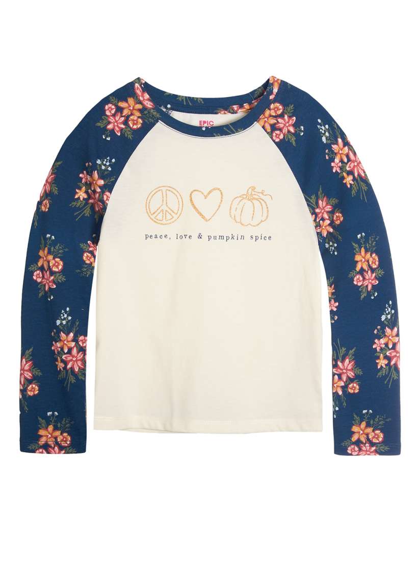 Buy Macy s Epic Threads Girls Off White Teal Blue Printed T shirt Tshirts for Girls 19074962 Myntra