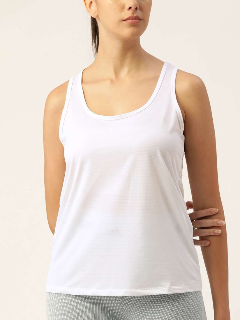 Buy Macy s Ideology White Tank Solid Top Tops for Women 19079194 Myntra