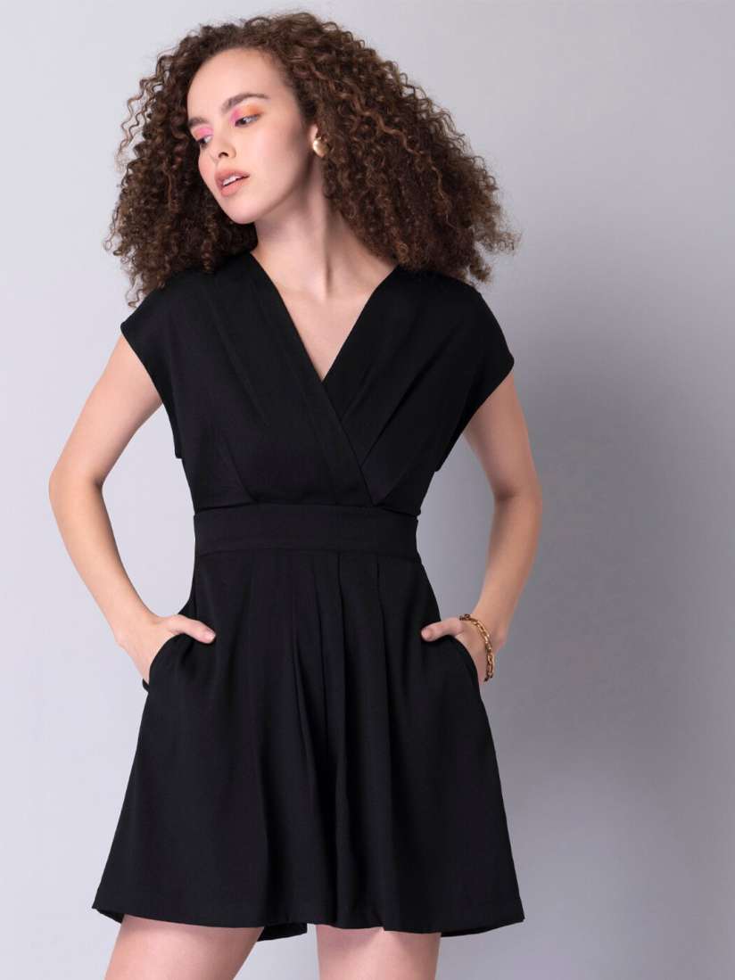Faballey black dress top