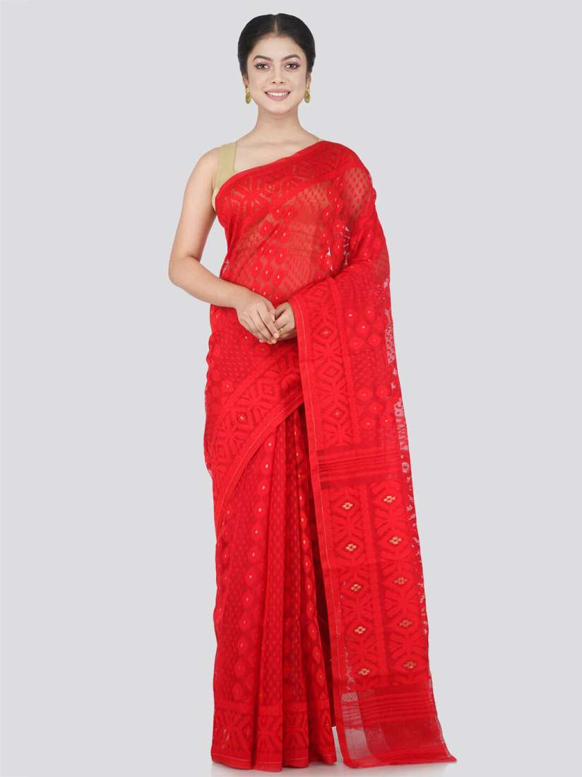 Myntra jamdani saree discount