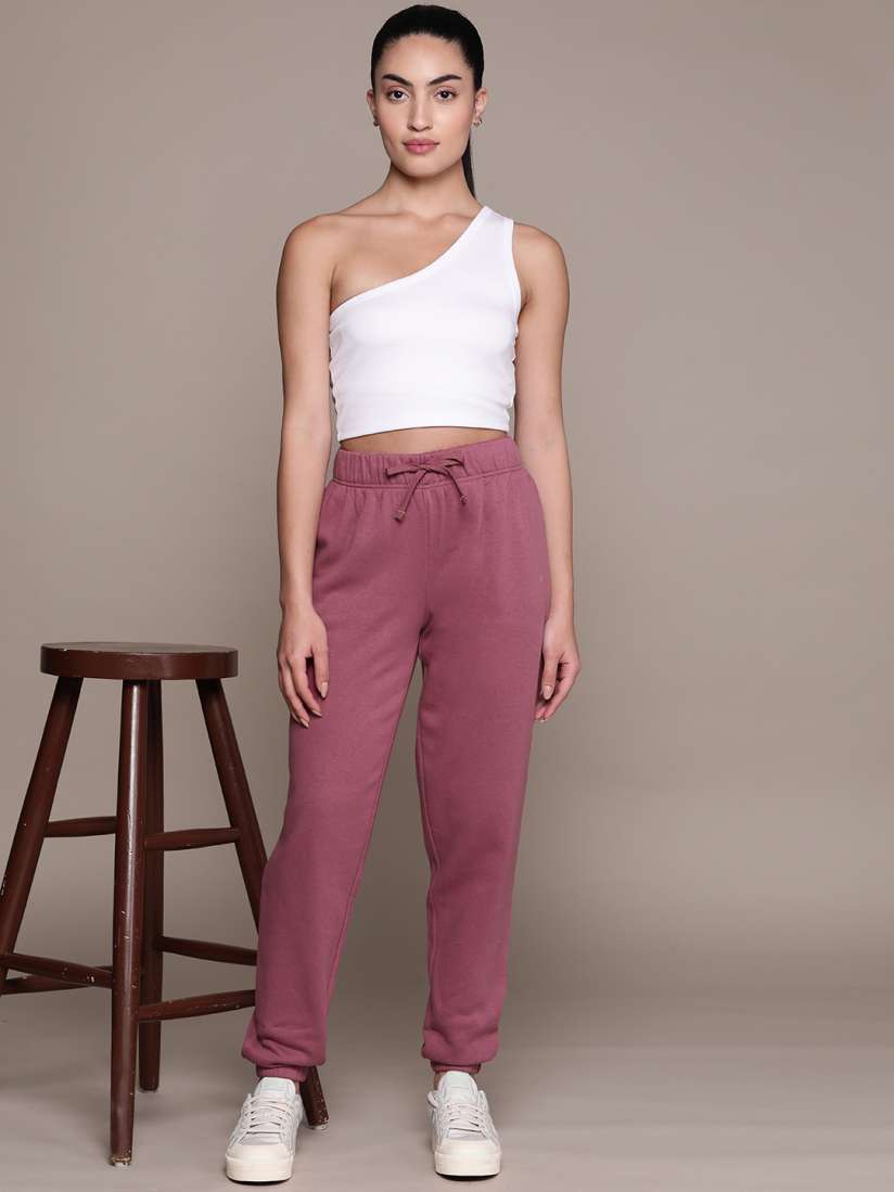Buy Macy s Ideology Women Fleece Solid Joggers Track Pants for Women 19083832 Myntra