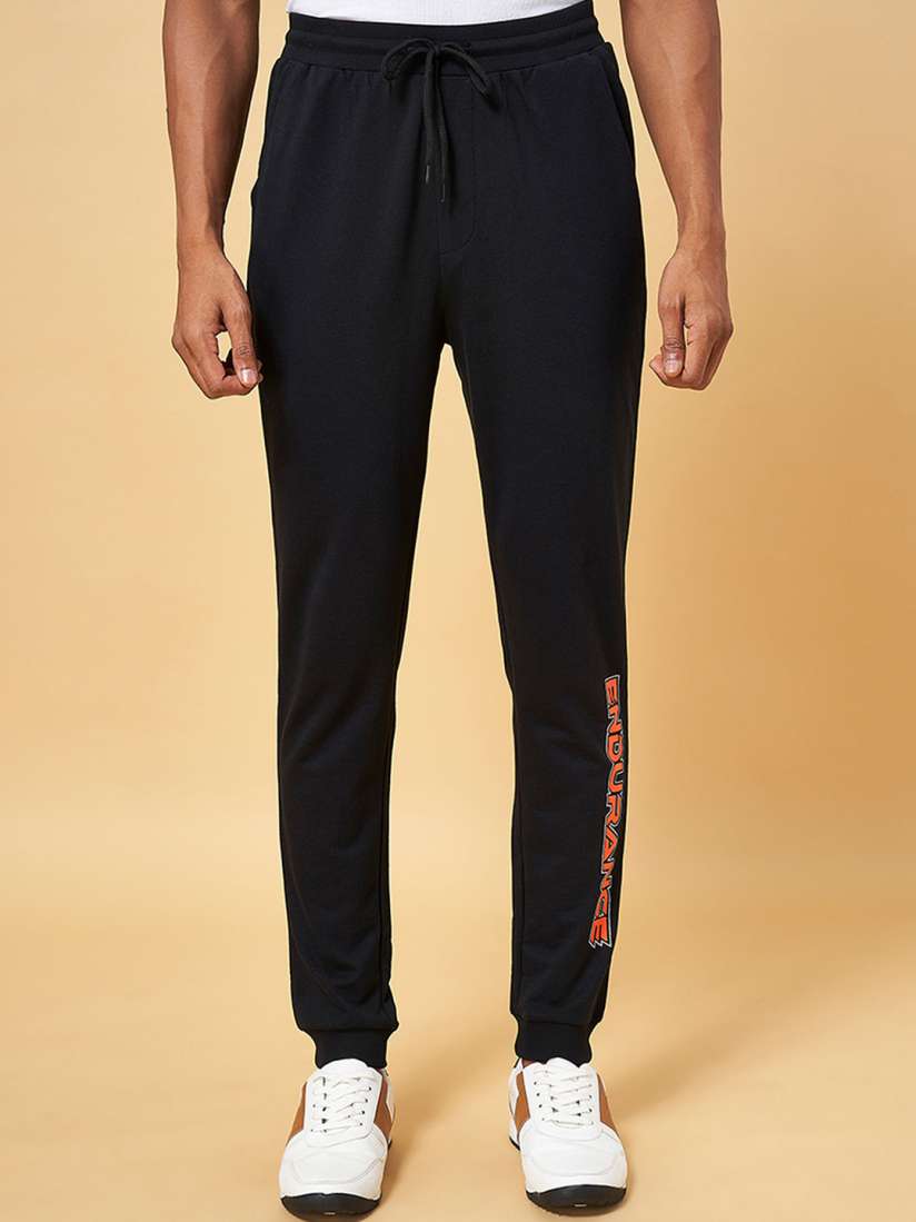 Buy Ajile by Pantaloons Men Black Solid Slim Fit Track Pants Track Pants for Men 19085296 Myntra