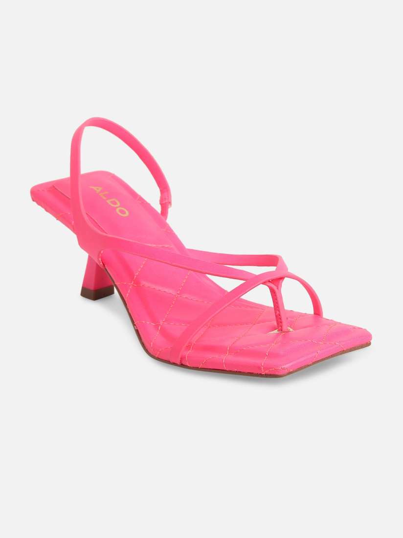 Buy ALDO Pink Block Sandals Heels for Women 19093796 Myntra