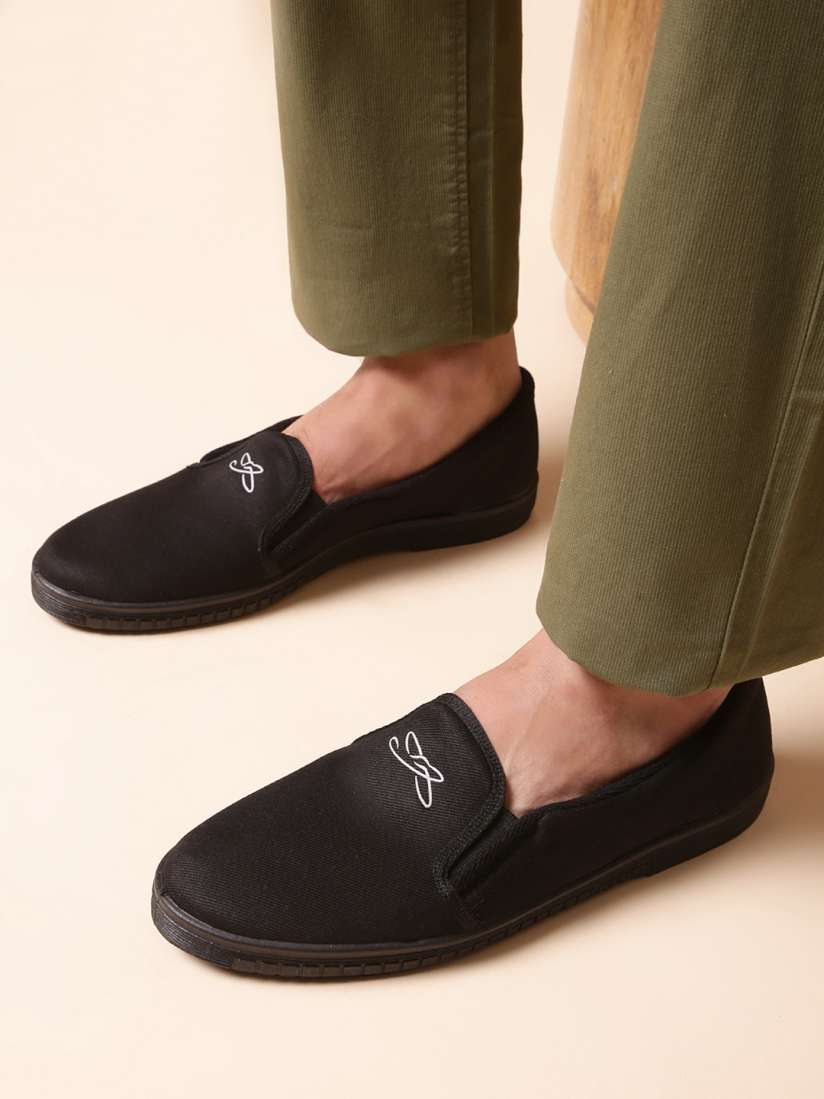 Buy Liberty Men Black Printed Slip On Sneakers Casual Shoes for Men 19099458 Myntra