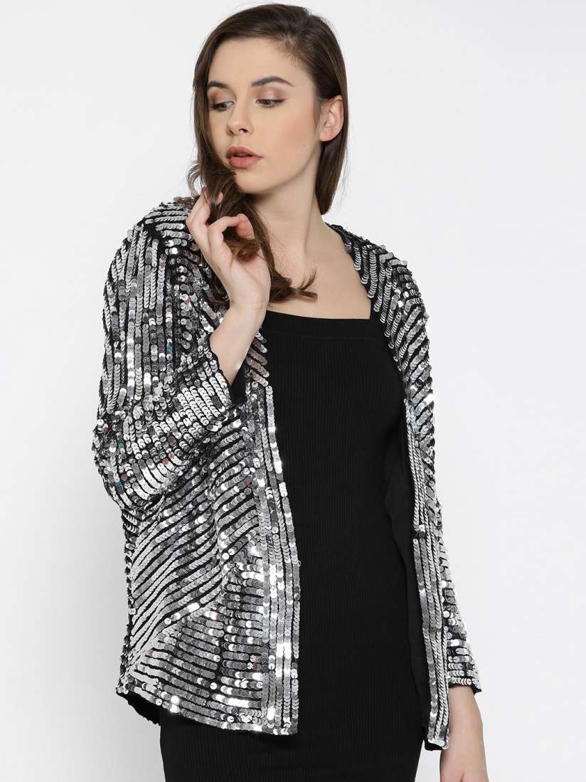 Mango silver jacket clearance