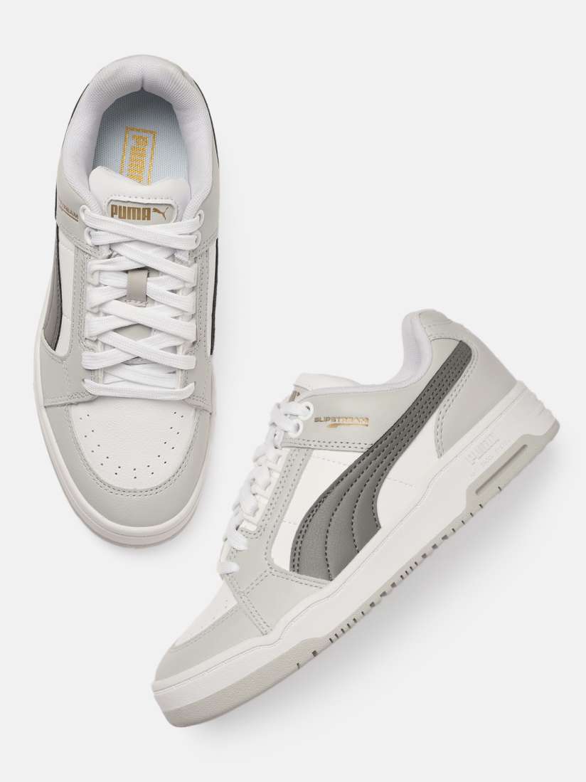 Buy Puma Unisex White Slipstream Lo Leather Sneakers Casual Shoes for Unisex 19104414 Myntra