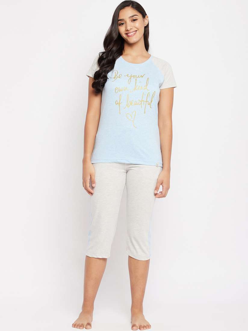 Buy Duke Women Blue White Printed Night suit Night suits for Women 19110102 Myntra