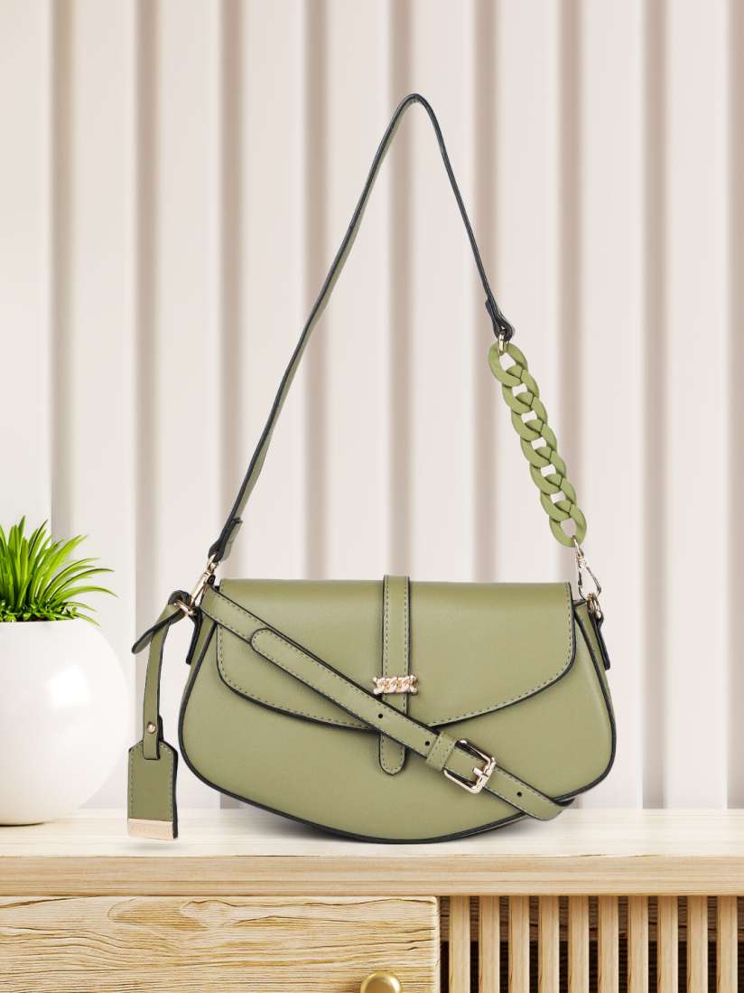 Van heusen green sling bag 2025