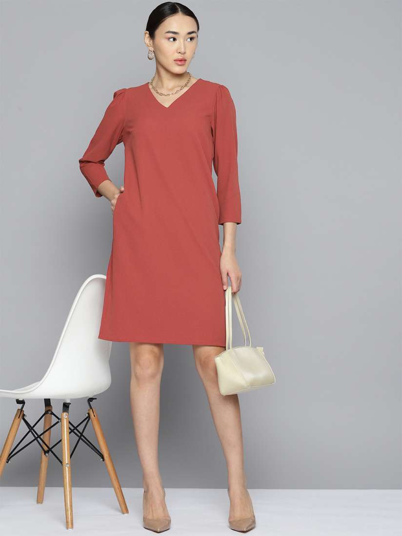 Buy Chemistry Textured Mini Shift Dress Dresses for Women 19114014 Myntra