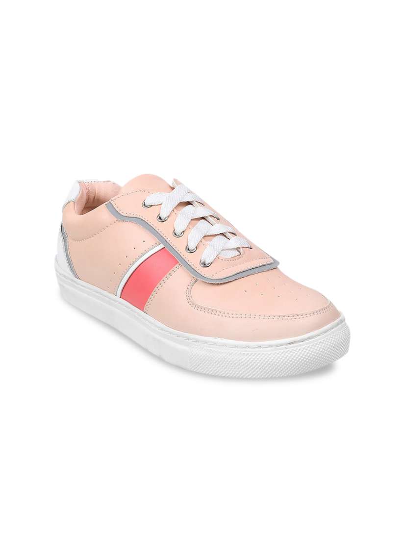 Buy Metro Women Peach Coloured Sneakers Casual Shoes for Women 19117388 Myntra