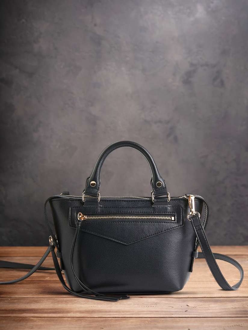 Buy H M Black Textured PU Structured Sling Bag Handbags for Women 19119930 Myntra