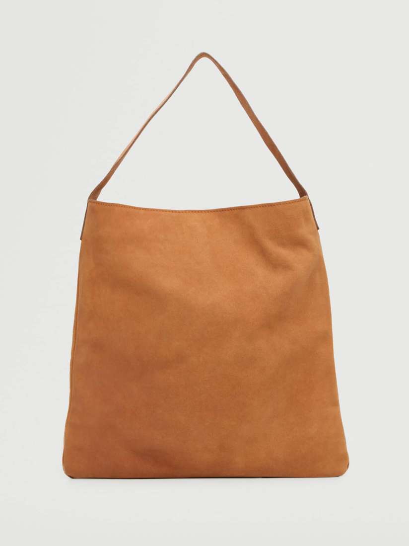 Buy MANGO Camel Brown Solid Suede Finish Leather Structured Shoulder Bag Handbags for Women 19120280 Myntra
