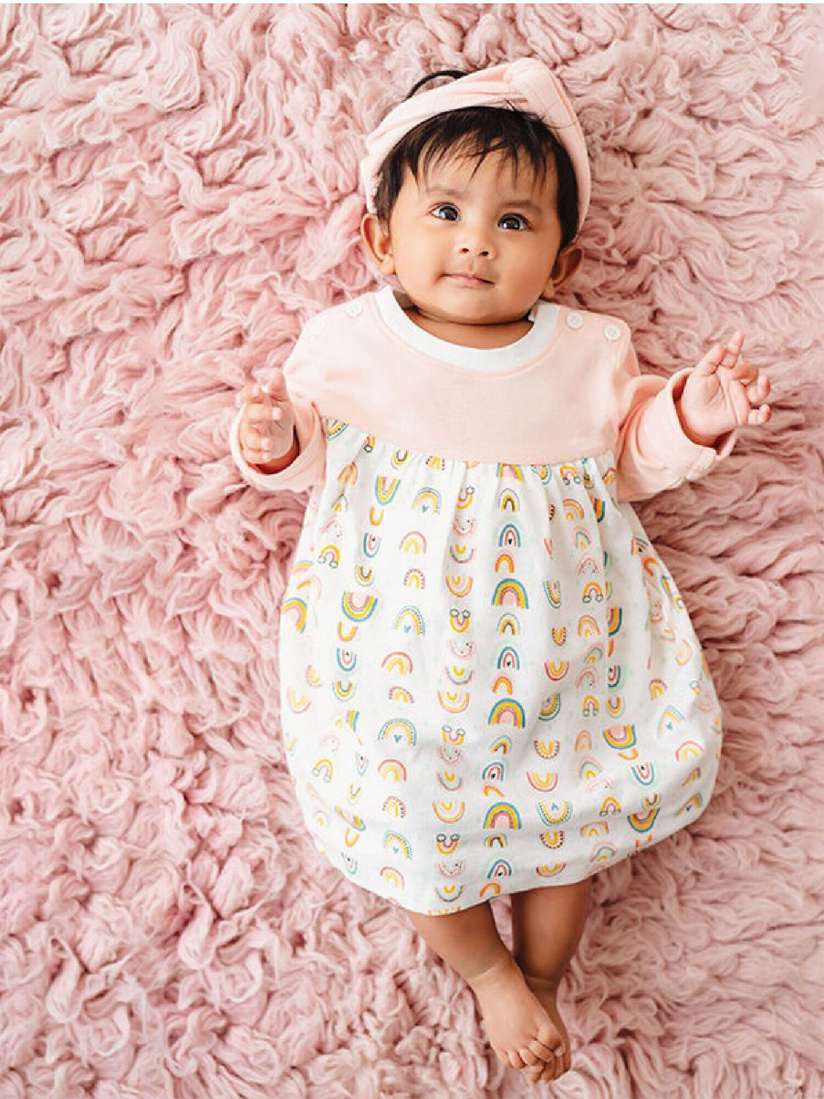 Buy GREENDIGO Baby White white alyssum Organic Cotton A Line Dress Dresses for Girls 19121980 Myntra