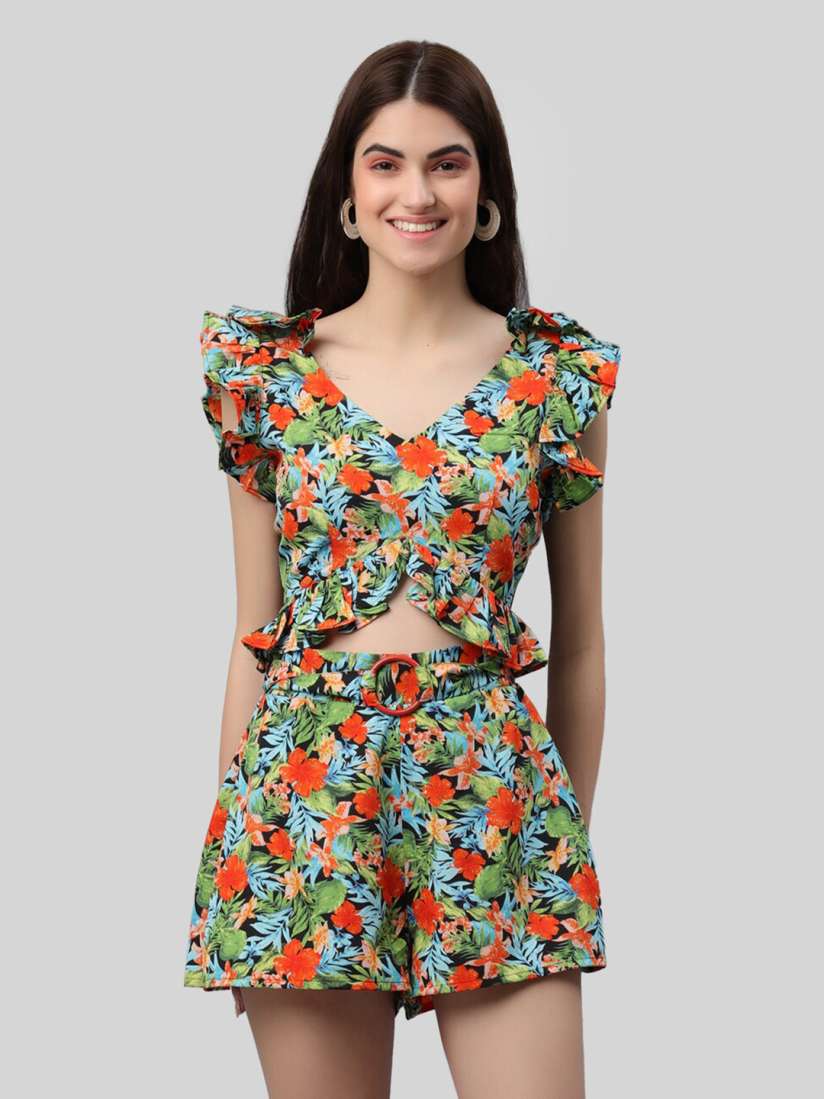 Buy PRETTY LOVING THING Women Multicoloured Floral Mini Dress Dresses for Women 19123494 Myntra