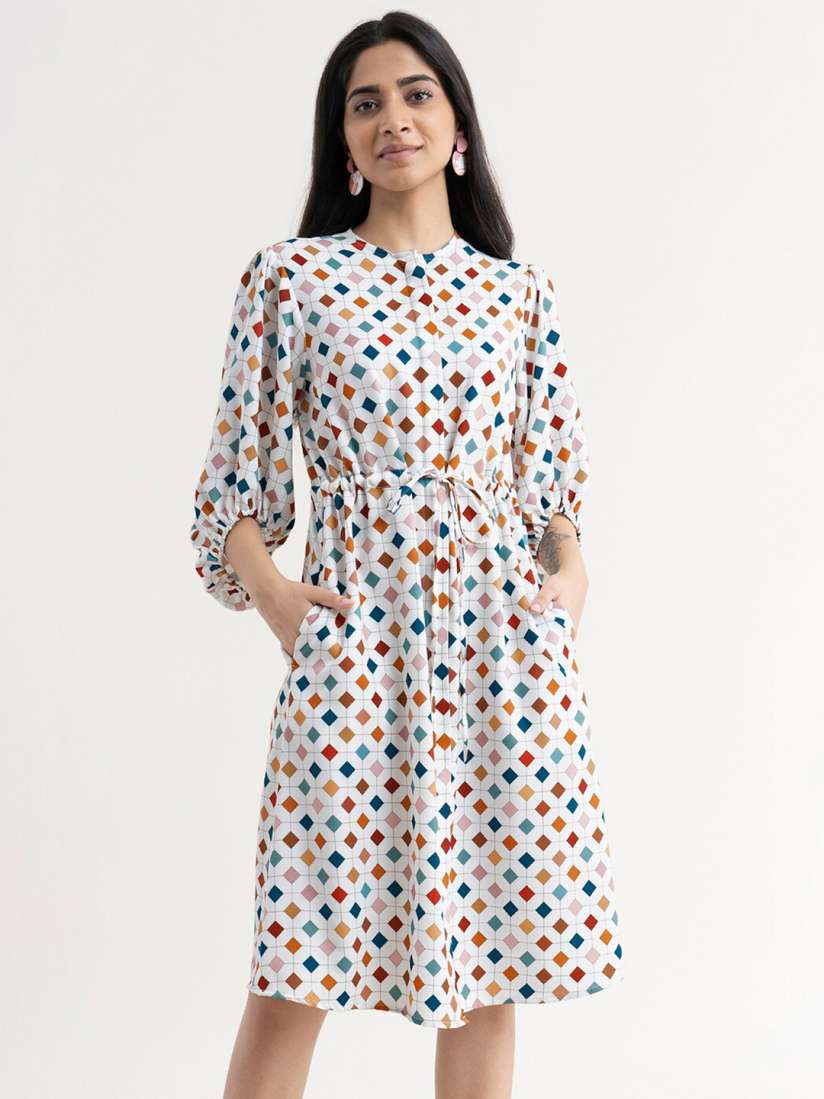 White dress myntra online