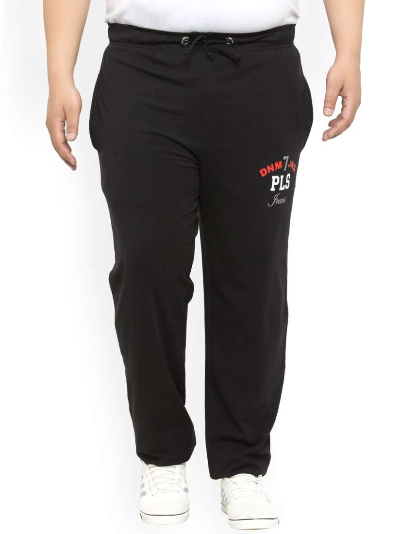 Buy plusS Men Black Solid Staight Fit Track Pants Track Pants for Men 19125638 Myntra