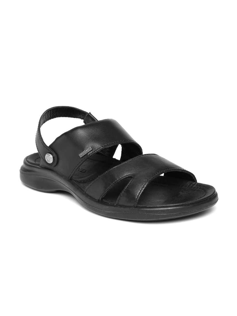 Buy Woodland Men Black Leather Sandals Sandals for Men 1912774 Myntra