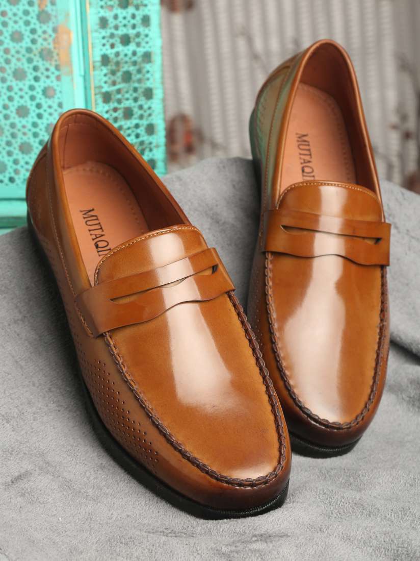 Myntra leather shoes for mens deals