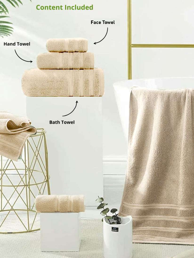 Buy Sleeping Owls because your sleep matters Set Of 3 Solid Bamboo 600 GSM Towel Set Towel Set for Unisex 19140992 Myntra