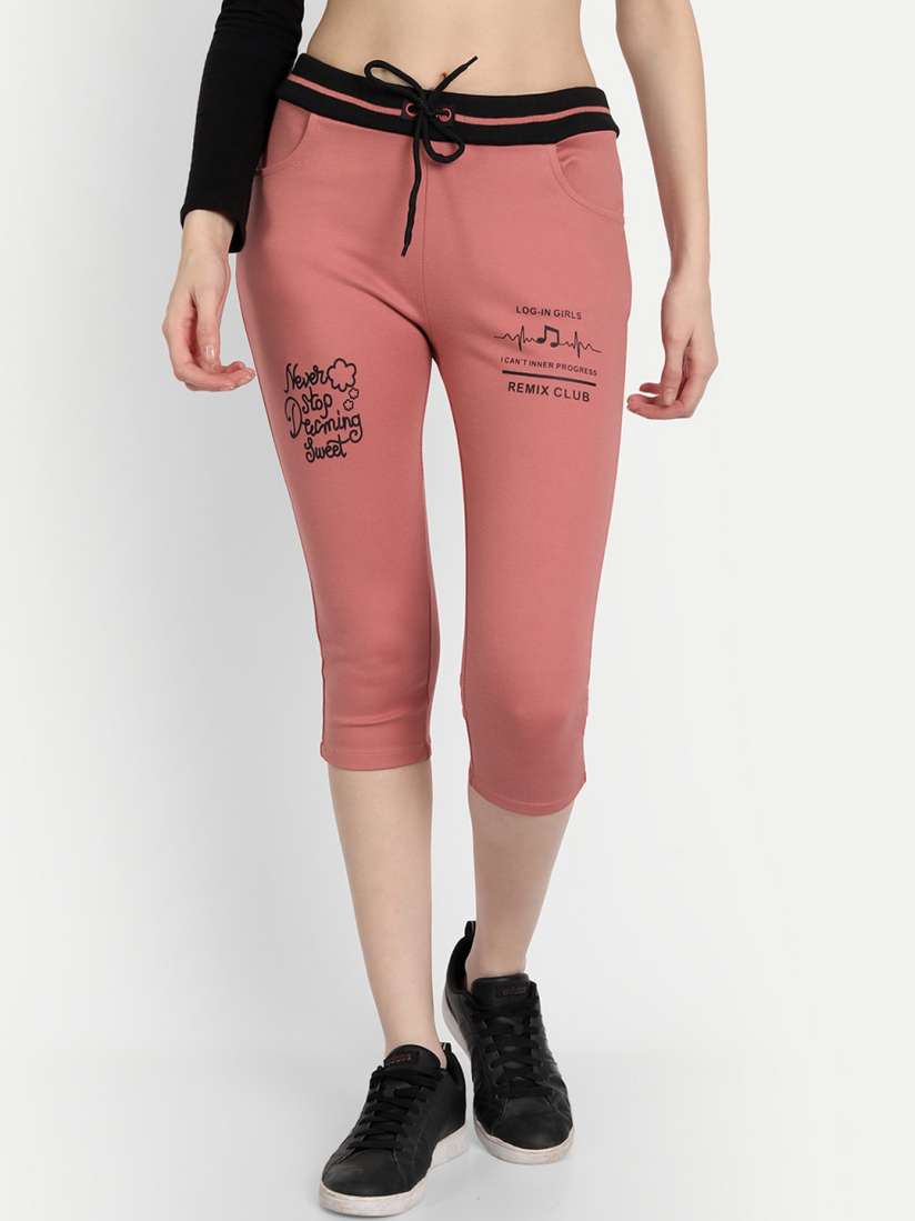 Buy Wicked Stitch Women Peach Capris Capris for Women 19149164 Myntra