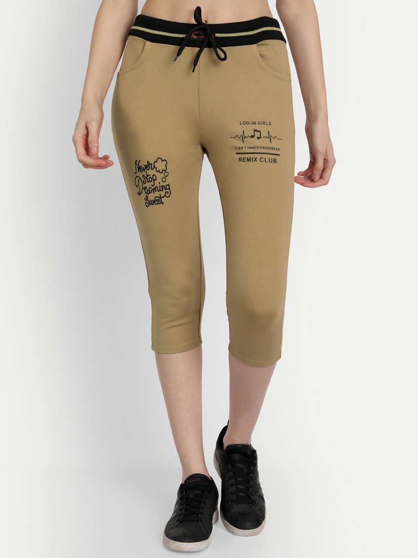 Buy Wicked Stitch Women Brown Capris Capris for Women 19149168 Myntra