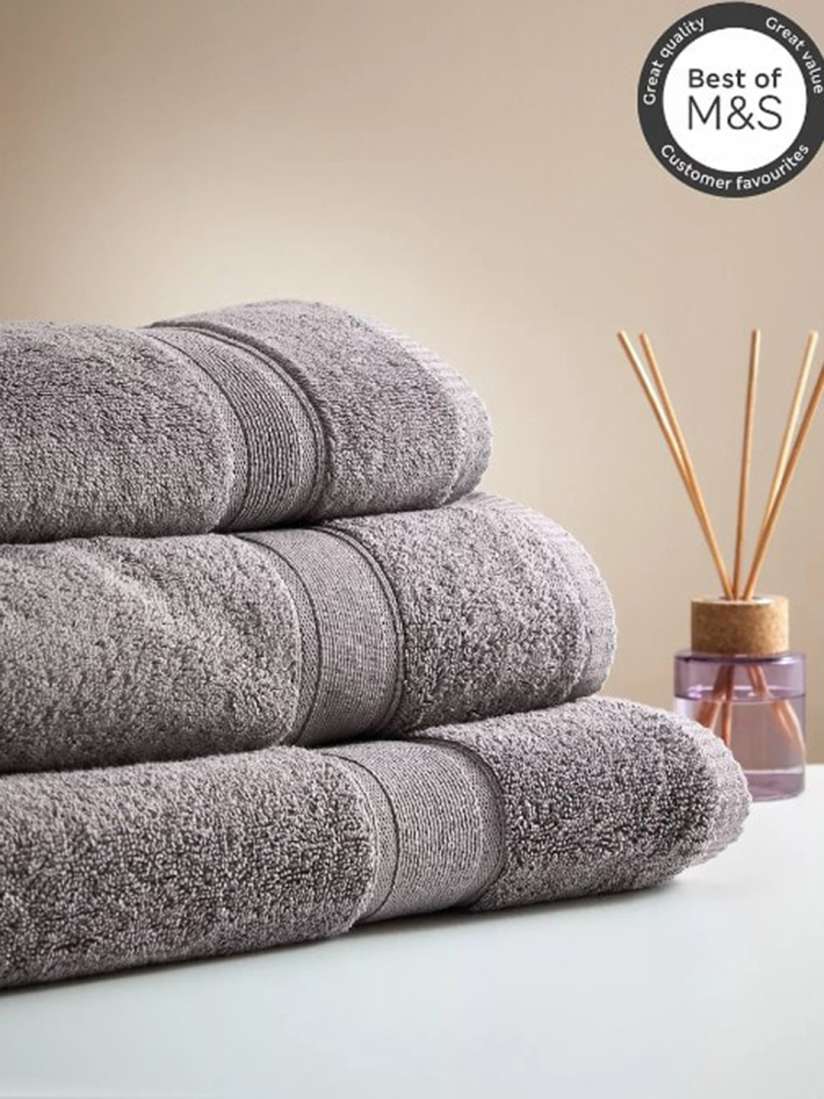 Buy Marks Spencer Set of 1 Charcoal Grey Solid cotton Hand Towel Hand Towels for Unisex 19155492 Myntra