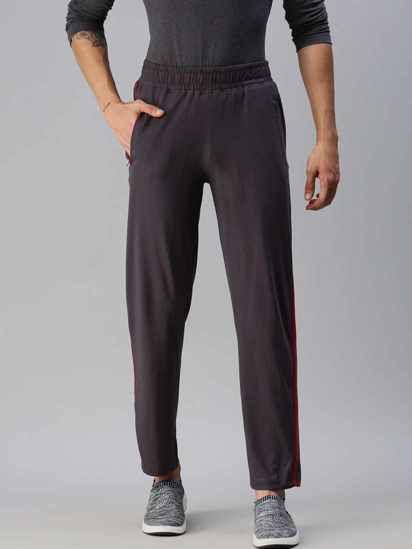Buy ONN Men Steel Grey Solid Cotton Track Pants Track Pants for Men 19156968 Myntra