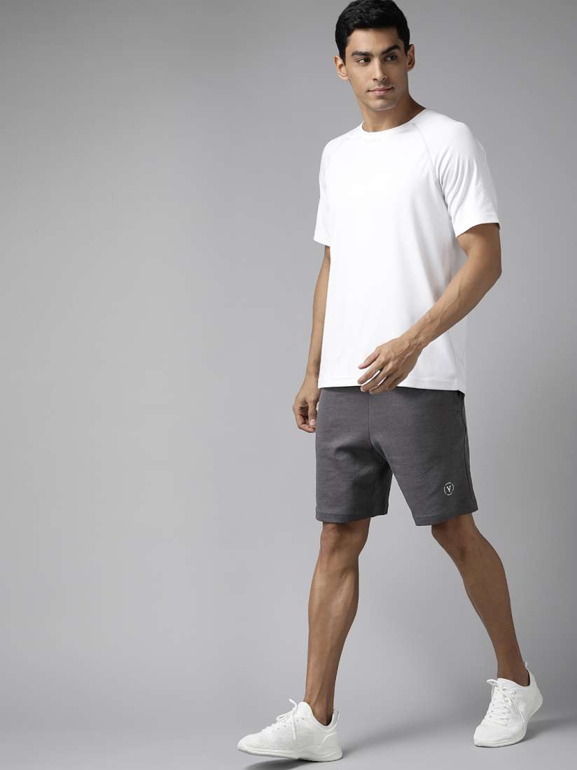 Mens grey sports shorts top