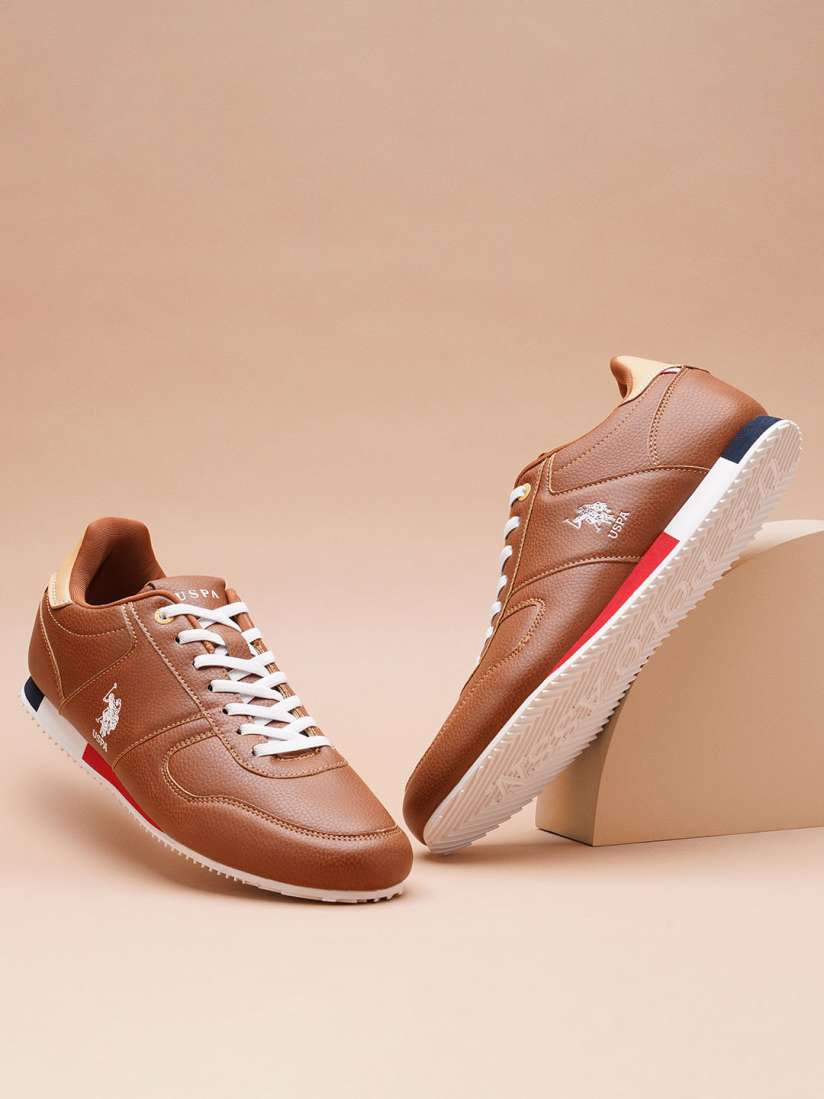 Us polo brown sneakers new arrivals