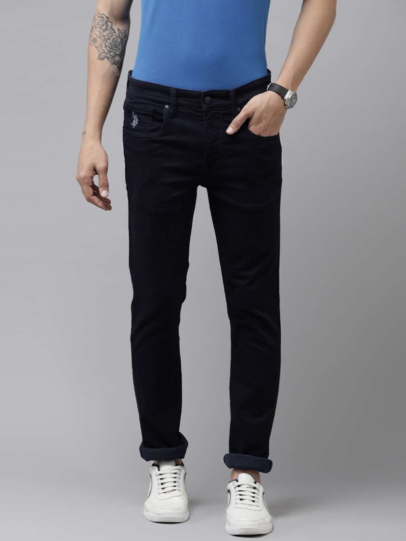 Buy U S Polo Assn Denim Co Men Dark Blue Skinny Fit Stretchable Jeans Jeans for Men 19165598 Myntra