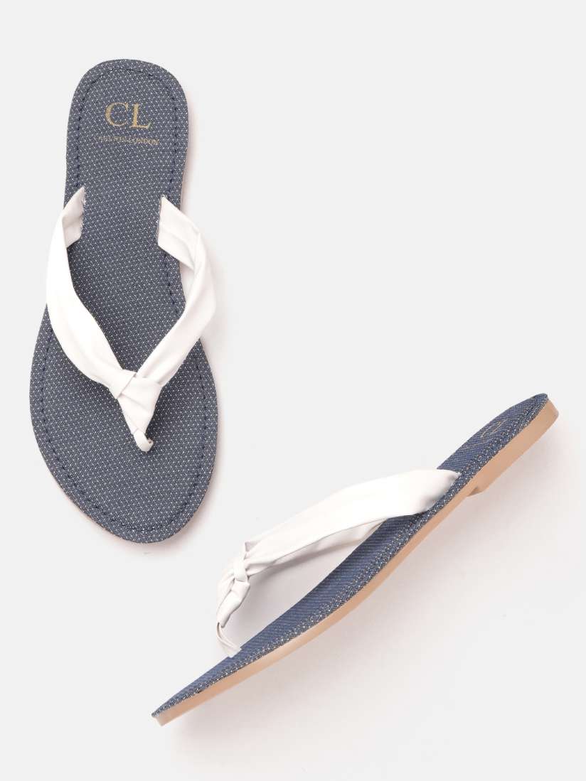 Buy Carlton London Women White Solid Knot Detail Flats Flats for Women 19169012 Myntra
